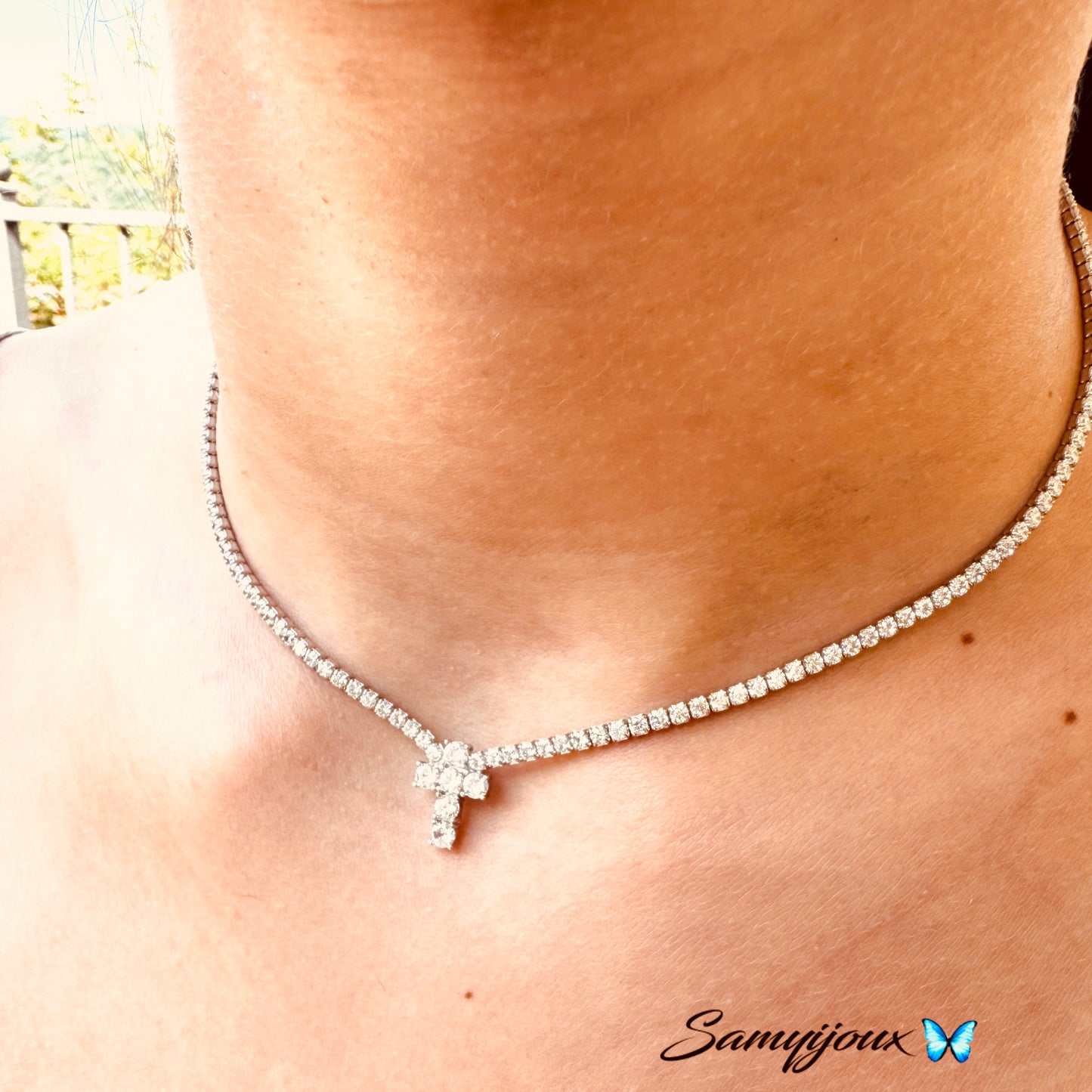 Chocker Tennis con Croce -  by Samyijoux