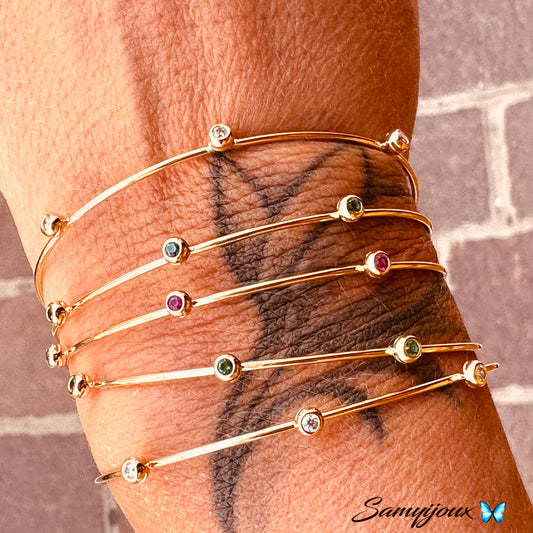 Bracciale Filo rigido con punti luce - by Samyijoux