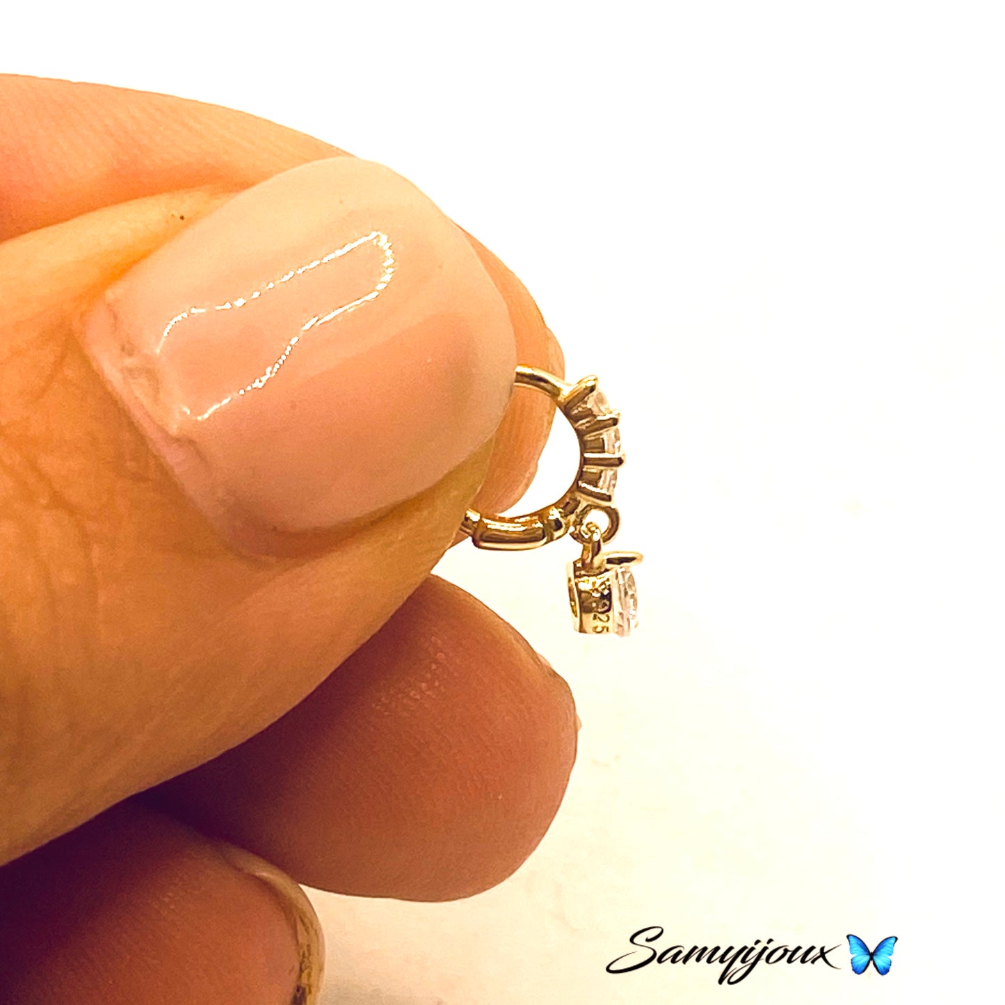 Mini Hoops Tragus pendente   - by Samyijoux