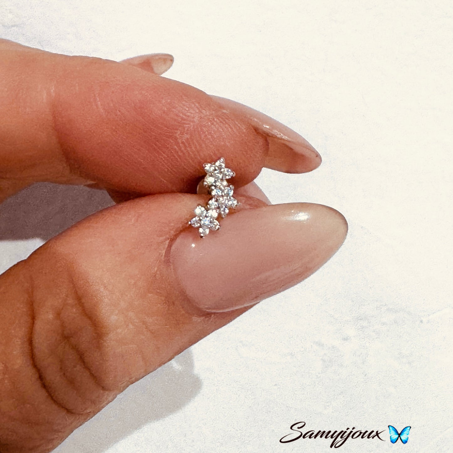 Piercing Stud 3 stelline - by Samyijoux