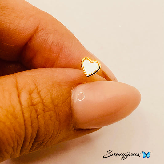 Piercing Cuore Madreperla - by Samyijoux