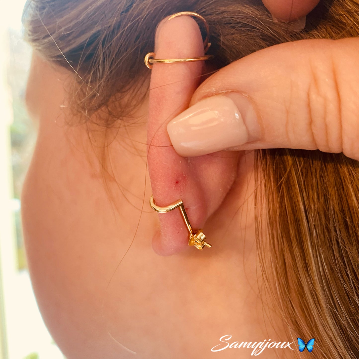 Monorecchino con earcuff incorporato - by Samyijoux